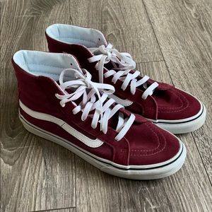 Vans Sk8-Hi Tops Maroon